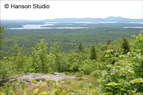 Lake Winnipesaukee from Castle in the Clouds - Far with ledges - summer